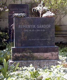 Reményik Sándor sírköve