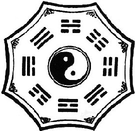 Tai Chi szimbólum hexagramokkal