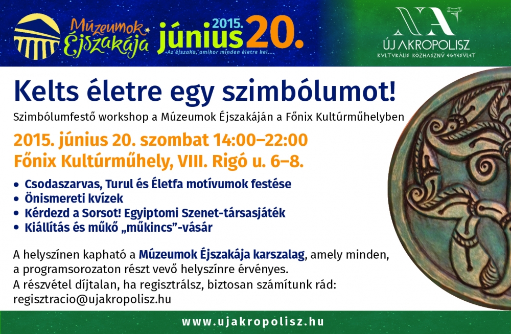 Szimbólumfestő workshop a Múzeumok Éjszakáján Szimbólumfestő workshop a Múzeumok Éjszakáján