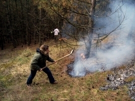 Tűzoltás Egerbocson 2007 tavasz