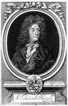 Az Orpheus Britannicus címlapjáról Purcell portréja.