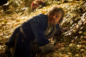 A hobbit c. film egyik jelenete a rendező arcával