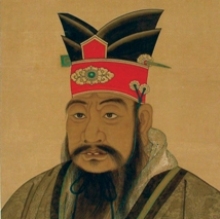 festmény Konfuciuszról
