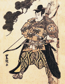 japán harcos - festmény